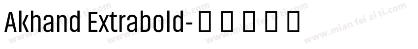 Akhand Extrabold字体转换